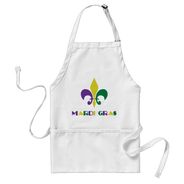 Mardi Gras ~ Fleur De Lis Standard Apron (Front)
