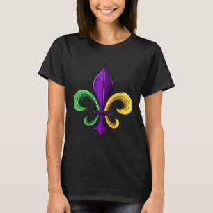 Mardi Gras Fleur De Lis T-Shirt