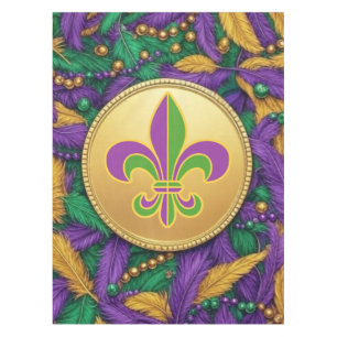Mardi Gras Fleur de lis Tablecloth