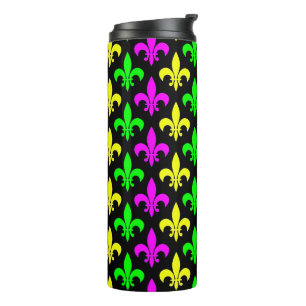 Mardi Gras Fleur De Lis Thermal Tumbler