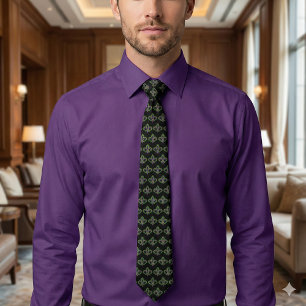 Mardi Gras Fleur-de-Lis Tie