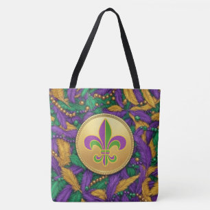 Mardi Gras Fleur de lis Tote Bag