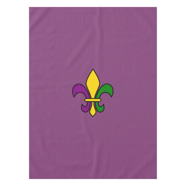 Mardi Gras fleur-de-lys Tablecloth (Front)