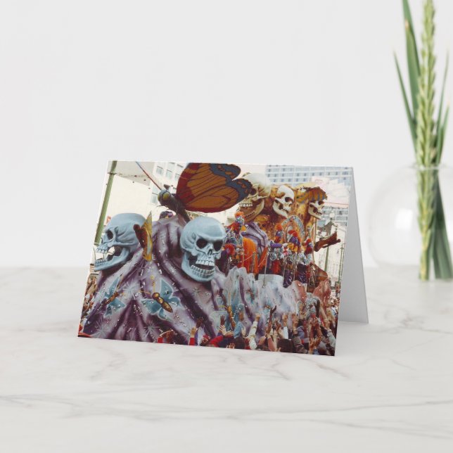 Mardi Gras Float Card (Front)