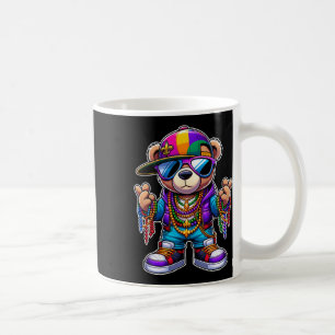 Mardi Gras For Boys Mens Hip Hop Cute Bear New Orl Coffee Mug