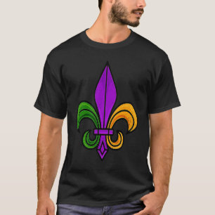 Mardi Gras  For Women Fat Tuesday Parade Fleur De  T-Shirt