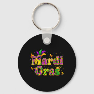 Mardi Gras for Women Kid Boys Girls Men Adults Fat Key Ring