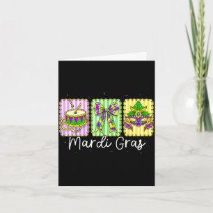 Mardi gras for women kid boys girls women adults card