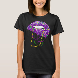 Mardi Gras for Women Lips Queen Carnival Costume G T-Shirt