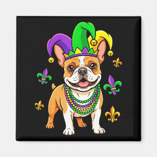 Mardi Gras French Bulldog Nola Fat Tuesday Cute Fr Magnet