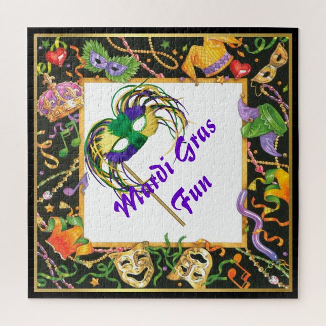 Mardi Gras Fun Jigsaw Puzzle (Vertical)