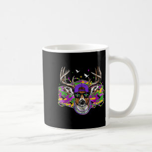 Mardi Gras Funny Deer Hunting Camo Carnival Men Wo Coffee Mug