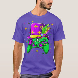 Mardi Gras Gamer Toddler Kids Gaming TShirt