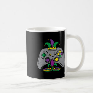 Mardi Gras Gaming Controller Gamer Men Boys Kids Y Coffee Mug