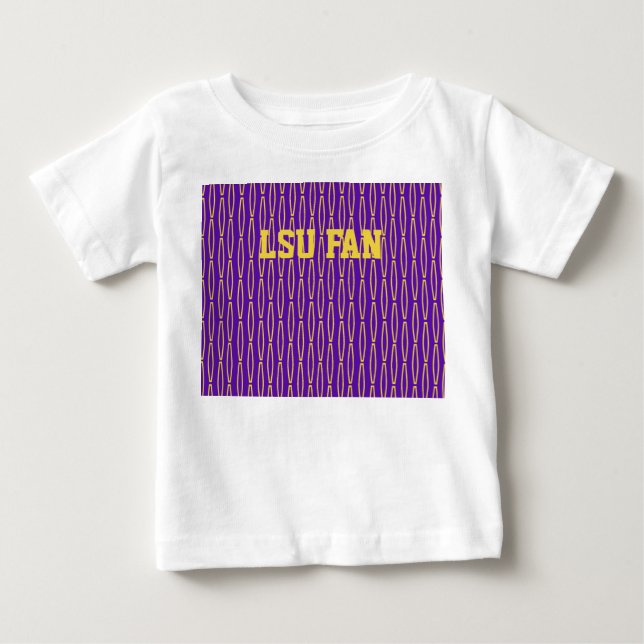 Mardi Gras Geometric Repeat  Baby T-Shirt (Front)