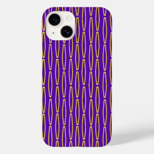 Mardi Gras Geometric Repeat  Case-Mate iPhone 14 Case