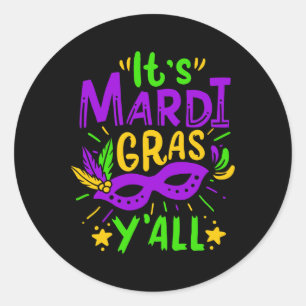 Mardi Gras Gift  Classic Round Sticker