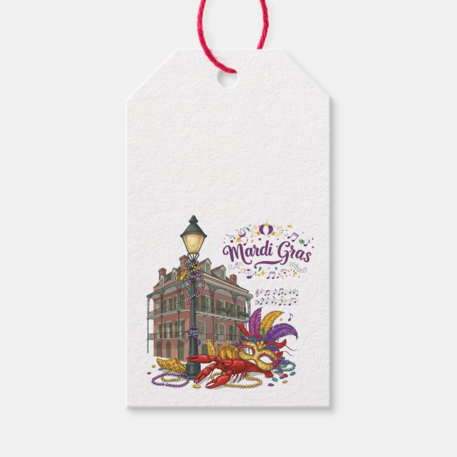 Mardi Gras Gift Tags (Front)