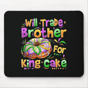 Mardi Gras Girls Kid Will Trade Brother For King C Mouse Pad