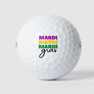 Mardi Gras Golf Balls