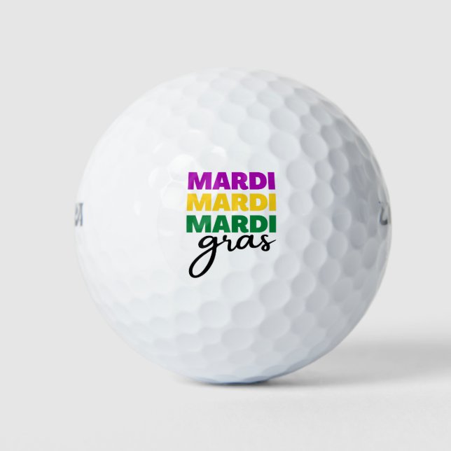 Mardi Gras Golf Balls (Front)