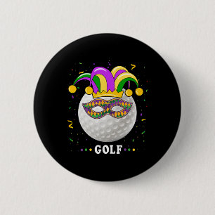 Mardi Gras Golf Costume Mardi Gras Jester Hat Golf 6 Cm Round Badge