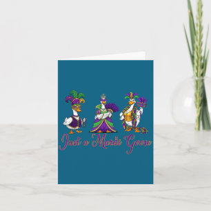 Mardi Gras Goose 2026 Gift Funny Tee Men, Women Card