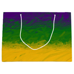 Mardi Gras Gradient Large Gift Bag