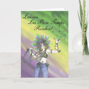 Mardi Gras Greeting Card