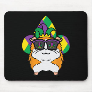 Mardi Gras Guinea Pig Carnival Boys Girls Kids Wom Mouse Pad