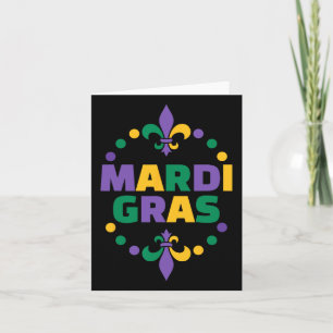 Mardi Gras Happy Mardi Gras Carnival Card