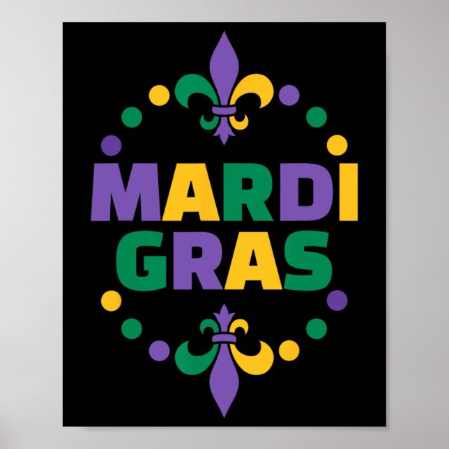 Mardi Gras Happy Mardi Gras Carnival  Poster (Front)