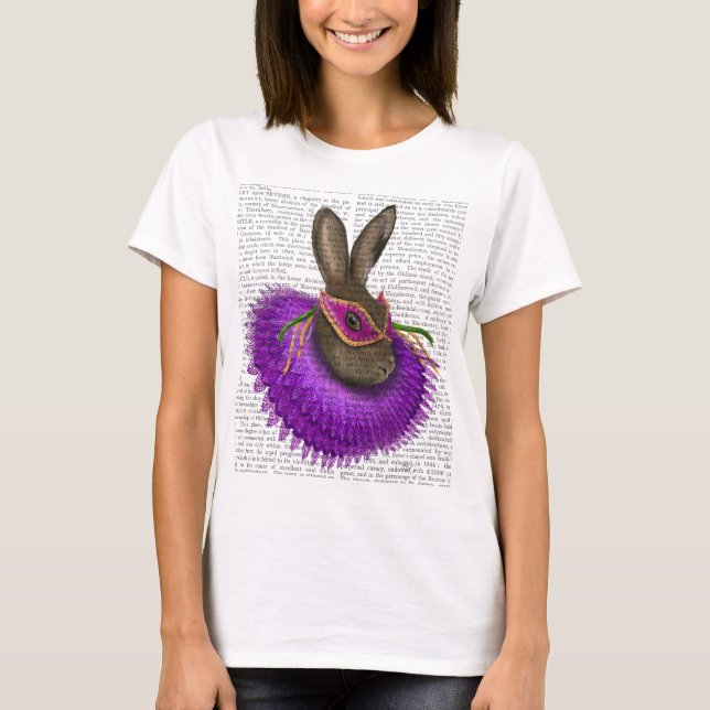 Mardi Gras Hare 2 T-Shirt (Front)