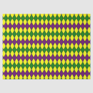 Mardi Gras Harlequin Diamond Pattern Tissue Paper