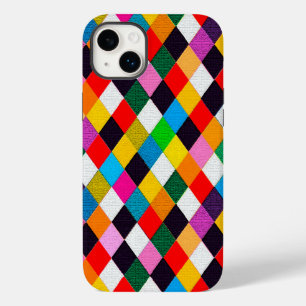 MARDI GRAS HARLEQUIN PATTERN Colourful Rhombi  Case-Mate iPhone 14 Plus Case