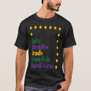 Mardi Gras Holiday Masquerade Carnival Costume Mat T-Shirt