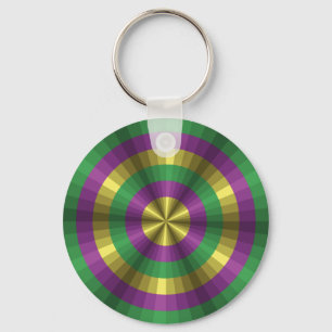 Mardi Gras Illusion Keychain