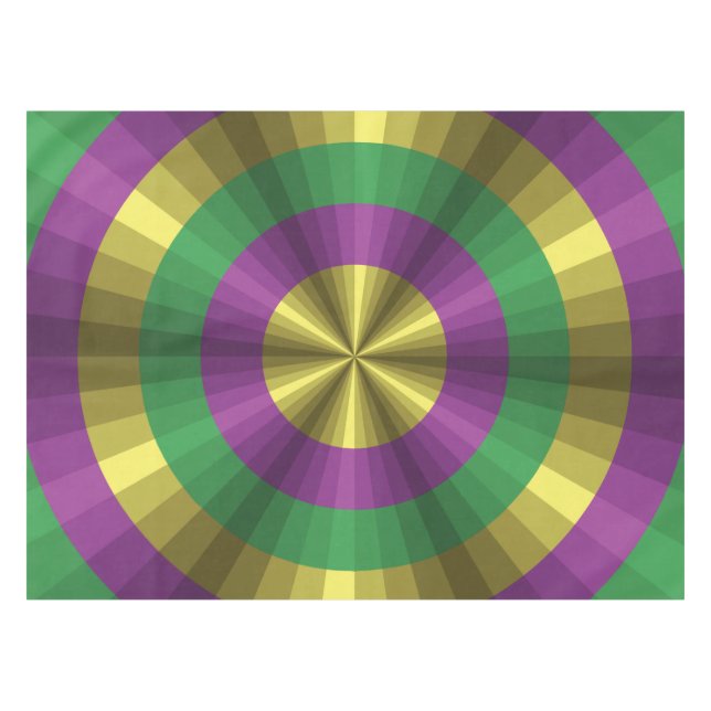 Mardi Gras Illusion Tablecloth (Front (Horizontal))