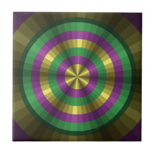 Mardi Gras Illusion Tile