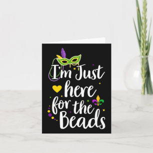 Mardi Gras I'm Just Here For The Beads Parade Gift Card