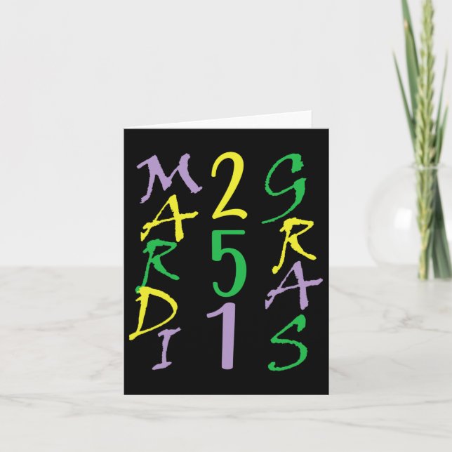 Mardi Gras In Mobile  Card (Front)
