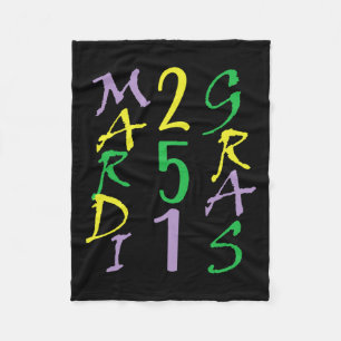 Mardi Gras In Mobile Fleece Blanket