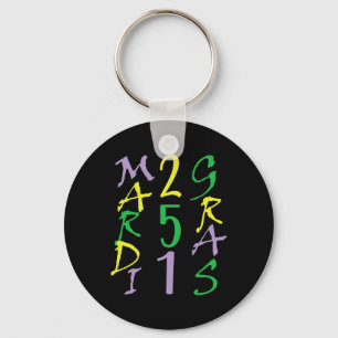 Mardi Gras In Mobile Key Ring