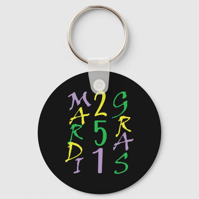 Mardi Gras In Mobile  Key Ring (Front)