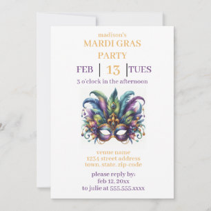 Mardi Gras Invitation
