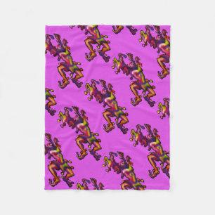 Mardi Gras Jester Fleece Blanket