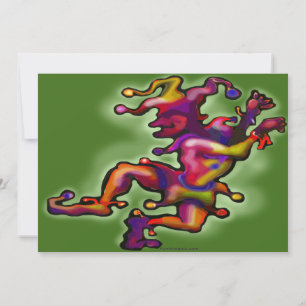 Mardi Gras Jester Invitation