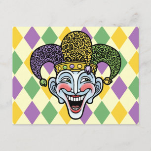 Mardi Gras Jester Invitation