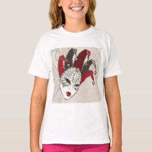 Mardi Gras Jester Mask Venetian Carnival T-Shirt