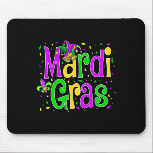 Mardi Gras Jester New Orleans Carnival Outfit Wome Mouse Pad